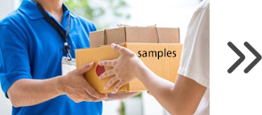 Send samples to customers for review
