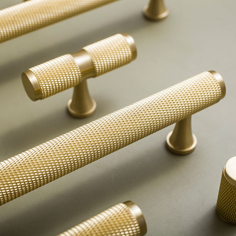 Brass Cabinet Knurling Handle