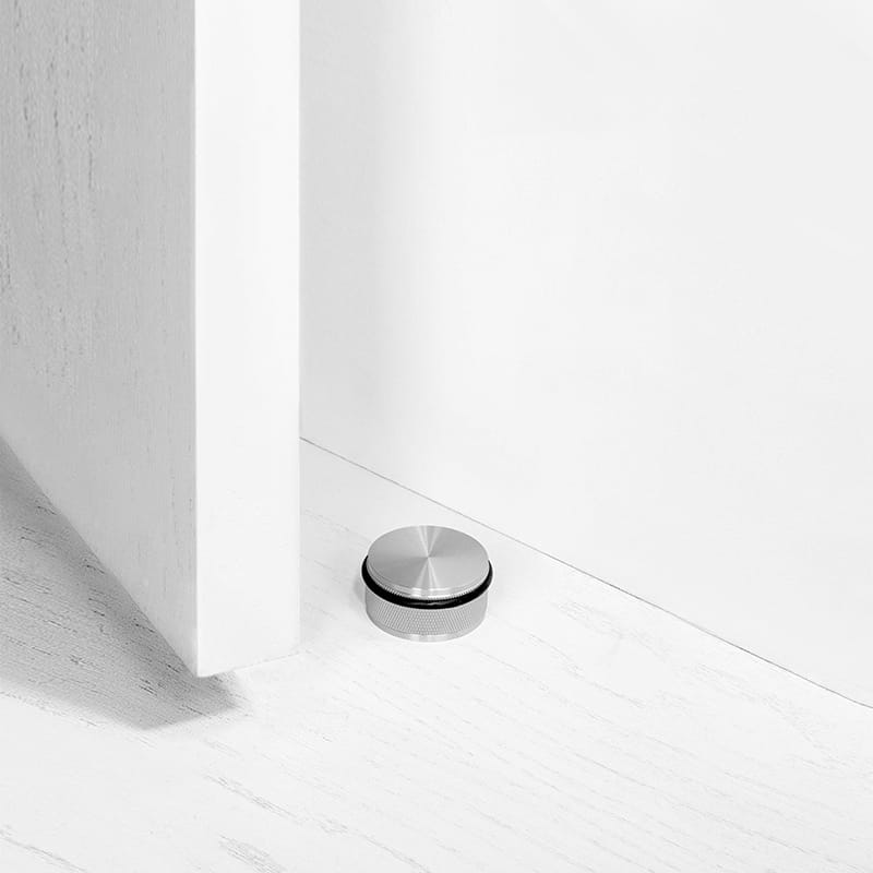 Brass Knurled Door Stop