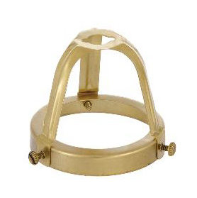 Spun Brass Fixture Shade Holder