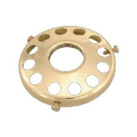 Spun Brass Fixture Shade Holder