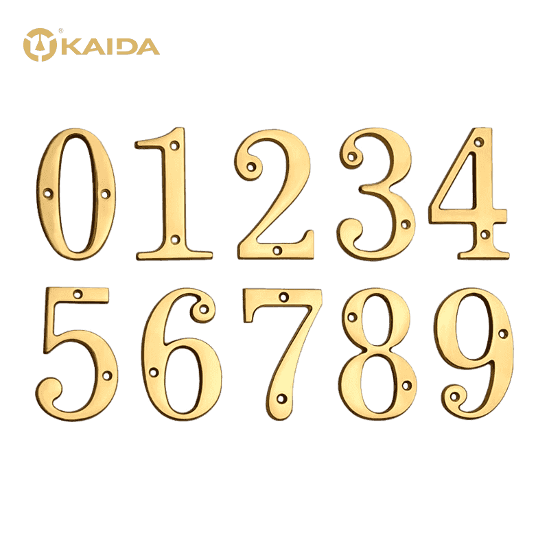 Brass House Number