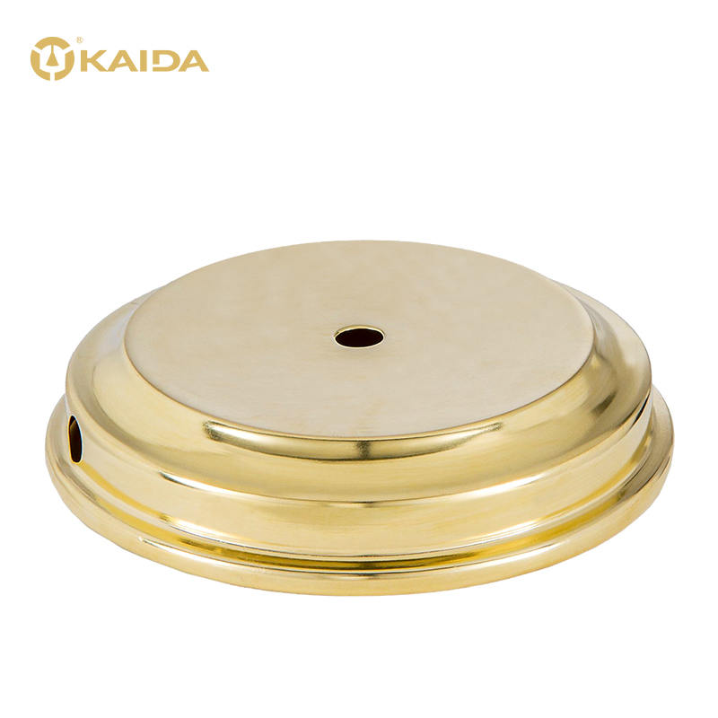 Round Brass Lamp Base