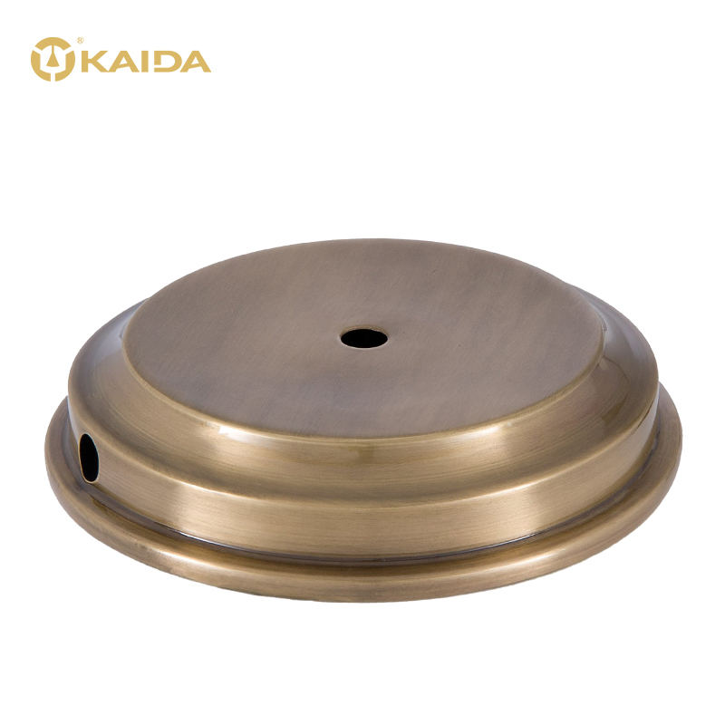 Round Brass Lamp Base