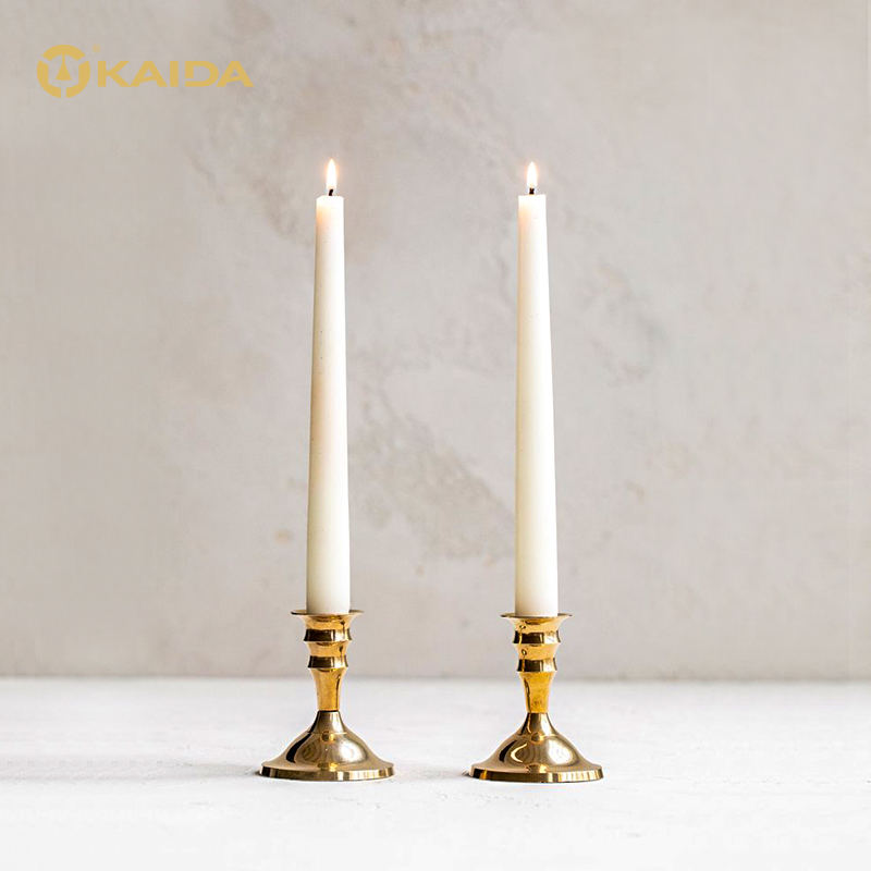 Modern Brass Candlesticks